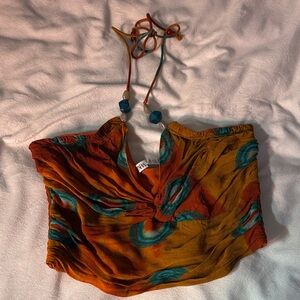 Zara Multicolor Boho Crop Top